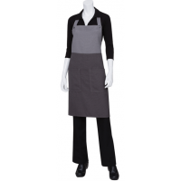 Chef Works | Soho Frost/Grey Contrast Bib Apron